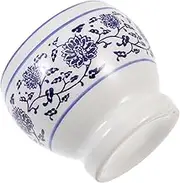 1Pc Practical Garlic Masher Bowl Grinding Tool for Home Use for Crushing Garlic Pills Space Elegant Design Easy to Clean White