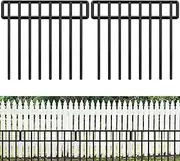 HIHADUUM 20Ft(L) X 13Inch(H) Animal Barrier Fence, 14 Pack Garden Fence, Metal Garden Edging Fence Border, No Dig Fencing for Dog Rabbits Ground Stakes Defense and Outdoor Patio Fence Extension
