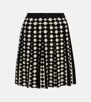 [Tory Burch] Tory Burch Polka-dot jacquard miniskirt AU 14 multicoloured
