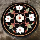 Antique Marble Side Table Top Pietra Dura Art Handicraft Work Living Room Tables