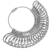 Easy To Use 0-13 Finger Ring Metal Sizer Gauge Measure Jewelry Size Tools set