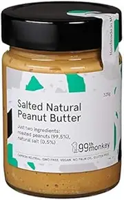 99th Monkey Salted Natural Peanut Butter 325 g