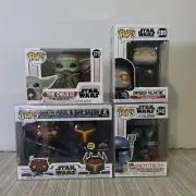 Funko Pop Lot Star Wars (Darth Maul Gar Saxon, Mandalorian, The Child, Palpatine