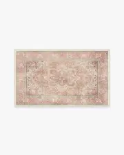 90' x 150' | Machine Washable Runner Rug | Kid & Pet Friendly | Indoor Rug | Kamran Rose Rug | Ruggable