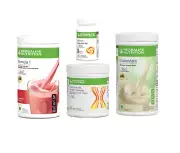 Herbalife Weight Loss Pack Strawberry F1 + Afresh Elichi + PPP Small + Shakemate