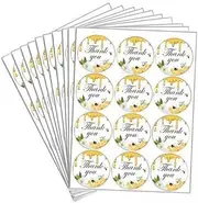 Koautios 2X 10Pcs Bee Thank You Stickers Paper Tags for Party Wrap Bag
