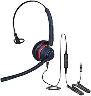 Compatiable Headset for Yealink SIP T40 P T40 G T41G T41P T41S T42P T42S T42G T47 T46u T46S T48S T48P T48G VoiP Phone Great headset for home/office working EAR510 QD002A