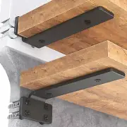 Goovilla Shelf Bracket, Heavy Duty Floating Shelf Brackets 6 inch Long, 6 Pac...