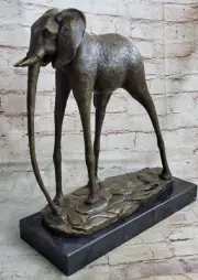 Salvador Dali Surrealist Elephant Bronze Statue Sculpture Figure Figurine Decor