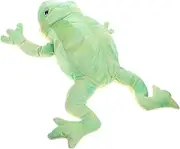HONMEET Plush Frog Hand Puppet for Interactive for Imaginative Play Soft Animal Puppet for Educational Fun Present for Family Encourages Creativity and Communication Skills