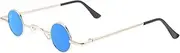 [CONGARTENO] Vintage Punk Round Sunglasses for Women Retro Circle Lens Metal Frame Eyewear Mirror Lenses Unique Style for Festivals and Outdoor Events
