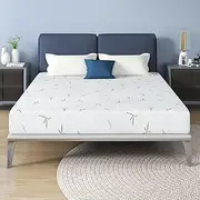 [IULULU] King Mattress, 10 Inch Memory Foam Mattress in a Box with Breathable Bamboo Cover, Green Tea King Size Mattress Made in USA for Cool Sleep & Pressure Relief, Medium Firm, CertiPUR-US Certified