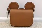 NWT Coach Patricia Saddle In Glove Calf Leather With Mickey Ears F59369