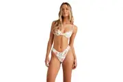 Billabong Happy Days Skimpy Hike Bikini Pant Womens in White