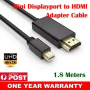 Mini Displayport to HDMI M/M Adapter Cable 4K*2K For Microsoft Surface Pro 7 6 5