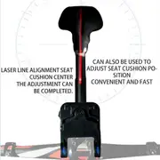 Bike Handlebar Calibrator Bike Tool Seat Center Adjuster Measurement Tool Aligning Indicator with Charging Port Black