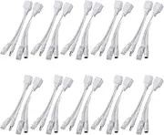 MUNEFE 10 Pairs of Network Cameras Poe Rj45 Cable, Power Over Ethernet Adapter Injector for Camera