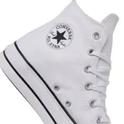CONVERSE Womens CHUCK TAYLOR ALL STAR (560846F) Canvas PLATFORM White SHOES - 10