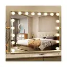 GQB Hollywood Vanity Mirror with Lights 28 x 22 Inch Large Makeup Mirror