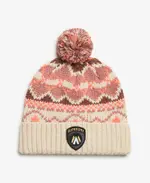 Apres Ski Knitted Beanie Hat | Nutmeg Spice Fairisle