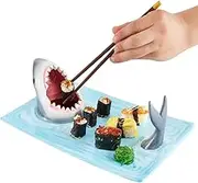 Shark Sushi Plate,Shark Attack Ceramic Sushi Plate,Hand-Painted Food Serving Tray Food Safe Materials,Microwave/Oven/Freezer/Dishwasher Safe
