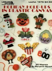 Holiday Hold-ups In Plastic Canvas Leaflet 1576 Eagle, Uncle Sam, Heart, NOS