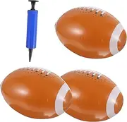 Totority Flatable Rugby Toys 4 Pack Beach Balls Sports Party Decorations Toddler Pool Toys Beach Playing Ball Bounce Float Fun