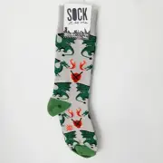 Sock It To Me Crew Men Women Dragon Fire Breathing Shield Combat Beware NWT