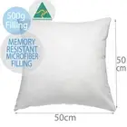 Aus Made New Cushion Inserts Premium Memory Resistant Polyester Fibre 50x50CM