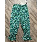 Diane von Furstenberg x Target Women's Utility Cargo Pants Jazz Spots Large DVF