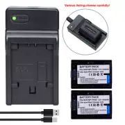 Li-ion Battery or Charger For Sony NP-FH50 NPFH40 DSC-HX1 HX100V HDR-UX3/5/7/9