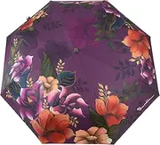 Anuschka Umbrella AUTO Open/Close - UPF 50+ - 38” Waterproof Windproof Canopy - Fits in Handbag - Windproof Flexible Fiberglass