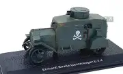 1/43 Alloy WWI German Ehrhardt EV4 Armor Army Green Tank Model Finished