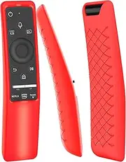 Remote Case Cover for Samsung Smart TV Remote | BN59 Series Curved Controller Universal Silicone Battery Cover Sleeve Red