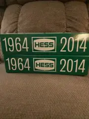 pair of 2014 hess toy truck collector's edition