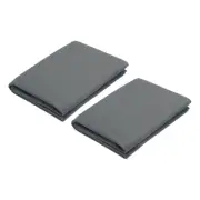 2pcs Grey Speaker Mesh Grill Cloth Stereo Box Fabric Dustproof Cloth 40" x 63"
