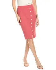 Chaser Button-Down Pencil Skirt