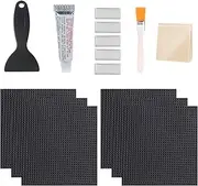 Trampoline Patch Repair Kit - Square Patches for Trampoline Mat - Equipment Maintenance Complete Set Waterproof for Students Teens Adults Inflatable Swimming Pool