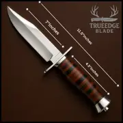 Custom Handcrafted Bowie Knife - Premium Full-Tang Outdoor & Collector’s Blade w