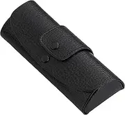 メイガン(Meigan) Nagoya Eyeglasses Case, Black, Size: External Dimensions (W x D x H): 6.1 x 2.2 x 1.3 inches (15.6 x 5.5 x 3.3 cm); Inner Dimensions (W x D x H): 5.8 x 1.9 x 1.0