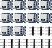 Create idea 10Pcs 3.3V Micro SD Card Reader Modul SPI SD Card Slot Module Socket Reader with 6-Way Pin Strip for Micro SD Card ESP32