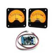 2pcs TR-57 VU Panel Meters DB Level Header Backlight w 1pcs Power Driver Board