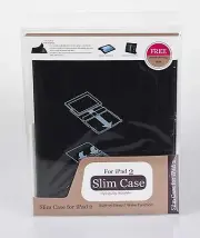 Smart Cover PU Leather Case Stand Magnetic With Back Case for iPad 2 Gen Black