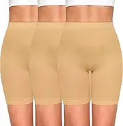 [Mesachy] Slip Shorts for Women Under Dresses Anti Chafing Boyshorts Seamless Smooth Shorts for Yoga Bike Workout