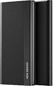 [YKNIUFLY] Cover for Samsung Galaxy M14 Case, Smart Flip Case, with Stand, Leather + PC, Cover Protection for Samsung Galaxy M14.(Black)