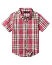 Janie and Jack Poplin Plaid Top