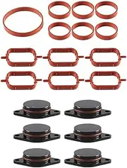 6Pcs 22Mm/33Mm Swirl Flap Removal Repair Kit for BMW E60 M47 M57 E87 E90 E39 6 Cylinder with Intake Manifold Gasket Seal