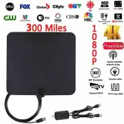 2018 Newest 300 Mile HD Digital Indoor Amplified TV Antenna Amplifier 4K 1080P
