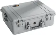 Pelican 1600 Case Silver Case with Foam