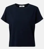 [Agolde] Agolde Adine Shrunken cotton jersey T-shirt AU 14 black